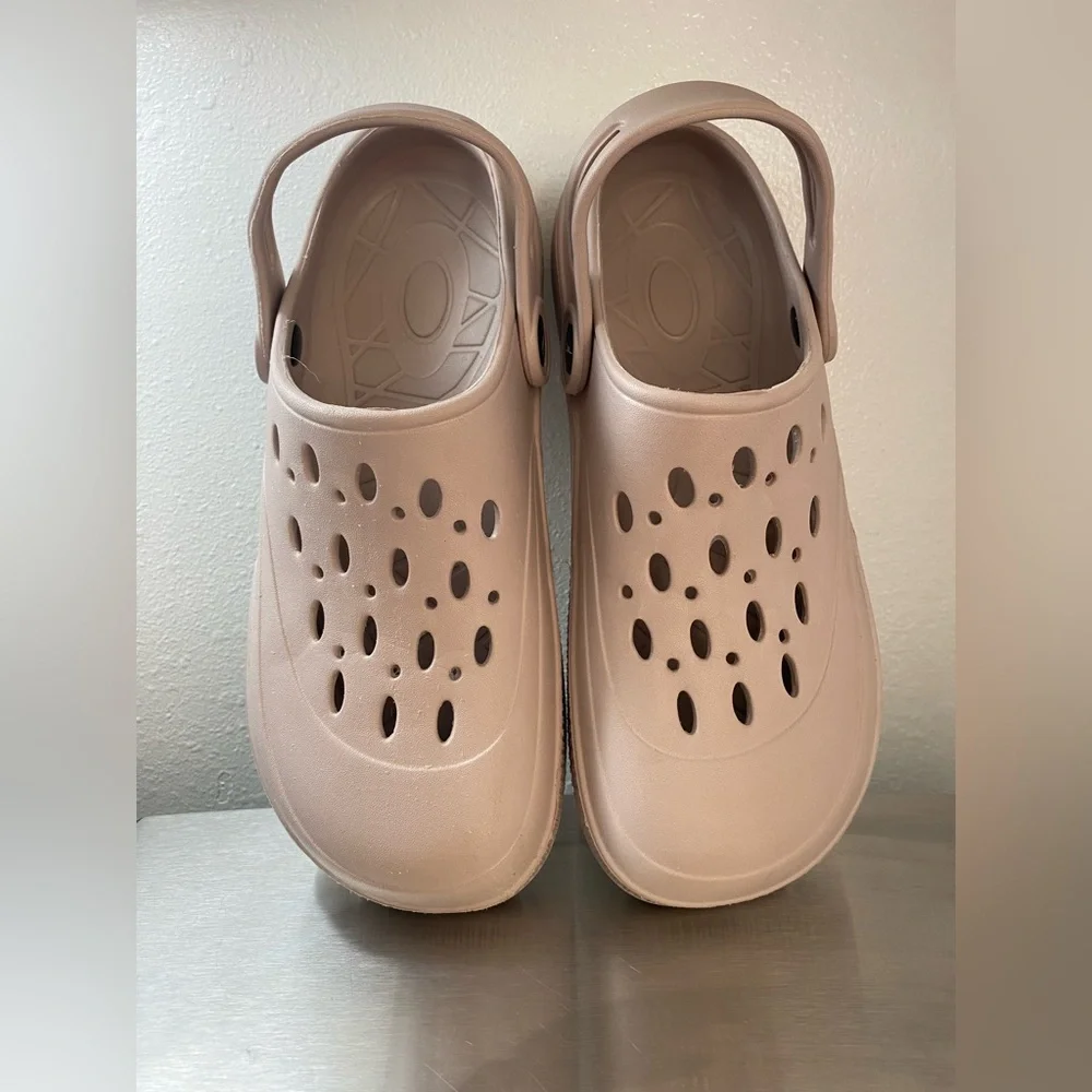 Womens.. Beige Slip-On Clogs